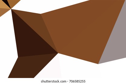 Dark Yellow, Orange vector abstract colorful background, which consist of triangles. Pattern with colored triangles on white background.