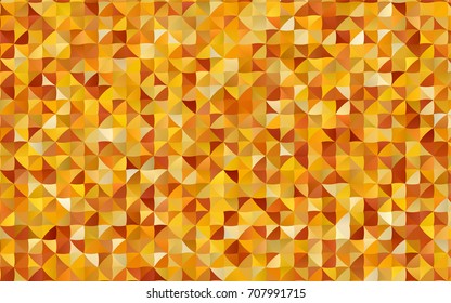 Dark Yellow, Orange vector abstract polygonal template. A completely new color illustration in a vague style. A completely new design for your business.