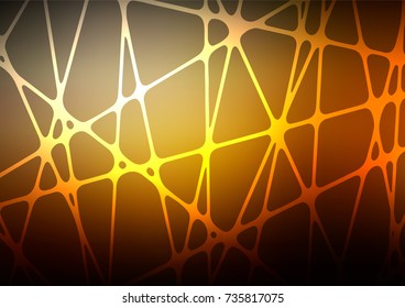 Dark Yellow, Orange vector abstract doodle background. Modern geometrical abstract illustration with doodles. Hand painted design for web, wrapping, wallpaper.