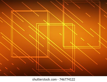 Dark Yellow, Orange vector abstract doodle template. Creative illustration in blurred style with doodles and Zen tangles. The pattern can be used for coloring books and pages for kids.