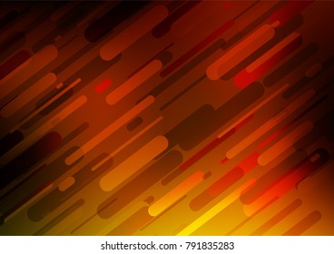 Dark Yellow, Orange vector abstract doodle background. Glitter abstract illustration with doodles and Zen tangles. The textured pattern can be used for website.