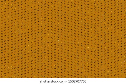Dark Yellow, Orange vector backdrop with dots. Abstract illustration with colored bubbles in nature style. Pattern of water, rain drops.
