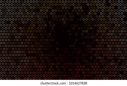 Dark Yellow, Orange vector  background with bubbles. Illustration with set of shining colorful abstract circles. The pattern can be used for aqua ad, booklets.