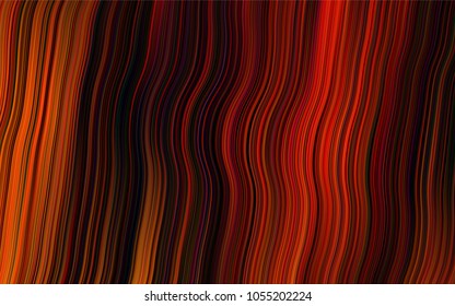 Dark Yellow, Orange vector background with liquid shapes. Colorful illustration in abstract marble style with gradient. A completely new template for your business design.
