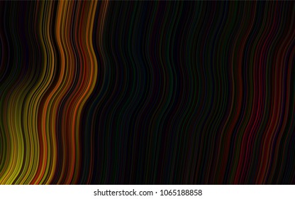 Dark Yellow, Orange vector background with liquid shapes. A completely new color illustration in marble style. Pattern for your business design.