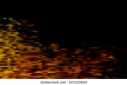 Dark Yellow, Orange vector background with straight lines. Glitter abstract illustration with colored sticks. The pattern can be used as ads, poster, banner for commercial.