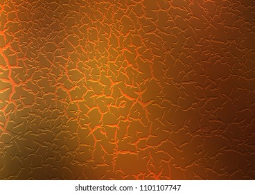 Dark Yellow, Orange vector background with bent ribbons. Creative illustration in halftone marble style with gradient. Pattern for your business design.