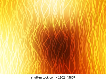 Dark Yellow, Orange vector background with lava shapes. Shining crooked illustration in marble style. A completely new template for your business design.