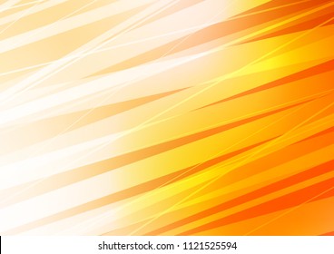 Dark Yellow, Orange vector background with straight lines. Modern geometrical abstract illustration with staves. Best design for your ad, poster, banner.