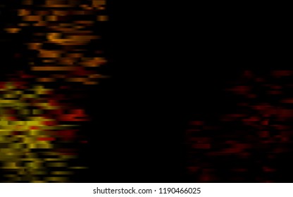 Dark Yellow, Orange vector background with straight lines. Blurred decorative design in simple style with lines. The pattern can be used as ads, poster, banner for commercial.