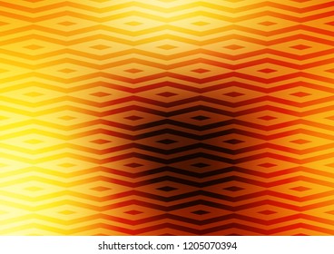 Dark Yellow, Orange vector background with triangles. Glitter abstract illustration with triangular shapes. Pattern for commercials.