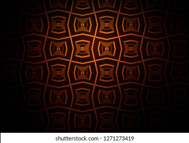 Dark Yellow, Orange vector background with straight lines. Glitter abstract illustration with colored sticks. Smart design for your business advert.