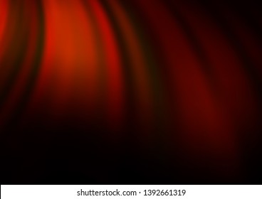 Dark Yellow, Orange vector background with bent lines. Brand new colored illustration in marble style with gradient. Marble design for your web site.