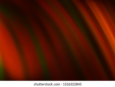 Dark Yellow, Orange vector background with liquid shapes. Creative illustration in halftone marble style with gradient. A completely new template for your business design.