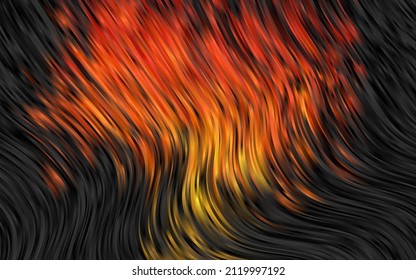 Dark Yellow, Orange vector background with bubble shapes. A completely new color illustration in marble style. The elegant pattern for brand book.