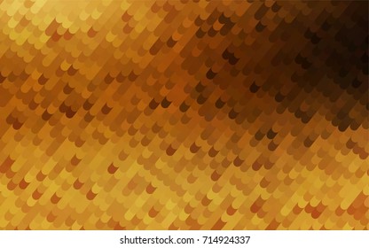 Dark Yellow, Orange vector bandy background. Modern geometrical abstract illustration with gradient bandy lines. Brand-new design for your business.