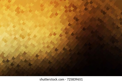 Dark Yellow, Orange vector bent template. Shining illustration, which consist of curved lines. A completely new template for your business design.