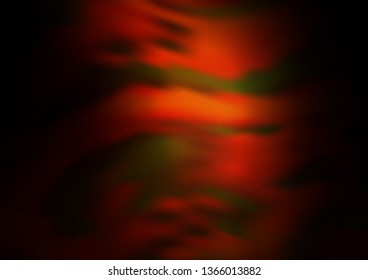 Dark Yellow, Orange vector blur pattern. Colorful abstract illustration with gradient. The template can be used for your brand book.