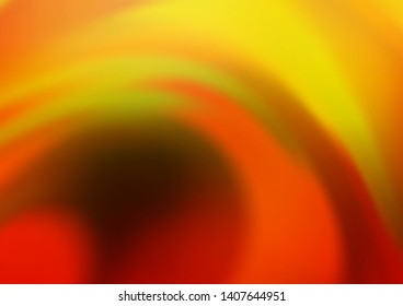 Dark Yellow, Orange vector blur pattern. Creative illustration in halftone style with gradient. Brand new style for your business design.