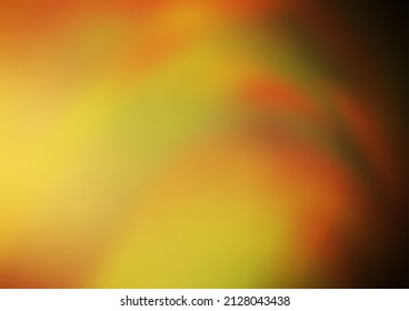 Patrón de desenfoque vectorial oscuro amarillo anaranjado. Ilustración colorida brillante en un estilo completamente nuevo. Nuevo diseño para su negocio.