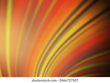 Amarillo oscuro, Vector naranja patrón de desenfoque. Una vaga ilustración abstracta con gradiente. La Plantilla para los fondos de los teléfonos celulares.