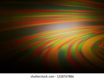 Dark Yellow, Orange vector blurred and colored template. Creative illustration in halftone style with gradient. A completely new template for your design.