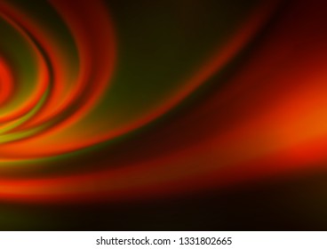 Dark Yellow, Orange vector blurred shine abstract background. Creative illustration in halftone style with gradient. A completely new design for your business.