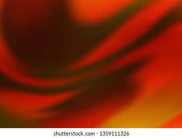 Dark Yellow, Orange vector blurred bright template. A completely new color illustration in a bokeh style. A new texture for your design.
