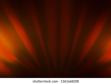 Dark Yellow, Orange vector blurred bright pattern. Colorful illustration in abstract style with gradient. The template can be used for your brand book.