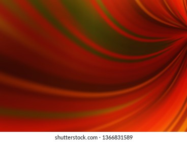 Dark Yellow, Orange vector blurred bright background. Modern geometrical abstract illustration with gradient. Brand new style for your business design.