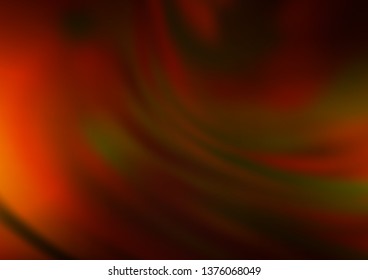 Dark Yellow, Orange vector blurred bright template. Colorful illustration in blurry style with gradient. The background for your creative designs.