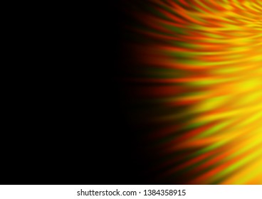 Dark Yellow, Orange vector blurred shine abstract background. An elegant bright illustration with gradient. The blurred design can be used for your web site.