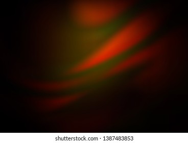 Dark Yellow, Orange vector blurred shine abstract template. Modern geometrical abstract illustration with gradient. A completely new design for your business.