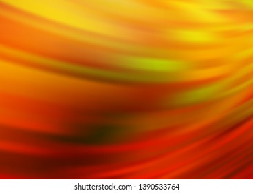 Dark Yellow, Orange vector blurred shine abstract pattern. Colorful illustration in abstract style with gradient. The template can be used for your brand book.