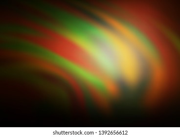 Dark Yellow, Orange vector blurred bright template. Creative illustration in halftone style with gradient. A completely new template for your design.