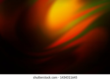 Dark Yellow, Orange vector blurred and colored pattern. Shining colored illustration in smart style. Blurred design for your web site.
