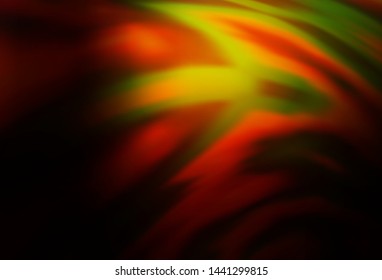 Dark Yellow, Orange vector blurred and colored pattern. Shining colored illustration in smart style. Blurred design for your web site.