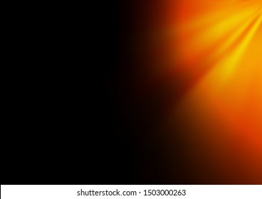 Dark Yellow, Orange vector blurred shine abstract template. Glitter abstract illustration with an elegant design. The template can be used for your brand book.