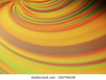 Dark Yellow, Orange vector blurred shine abstract template. Colorful abstract illustration with gradient. The template can be used for your brand book.