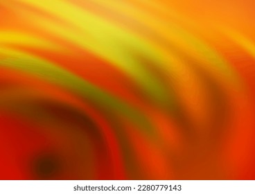 Dark Yellow, Orange vector blurred bright template. Colorful illustration in abstract style with gradient. The template can be used for your brand book.
