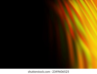Plantilla abstracta de brillo de vectores naranja, amarillo oscuro, borrosa. Ilustración colorida en estilo abstracto con gradiente. El mejor diseño borroso para su negocio.