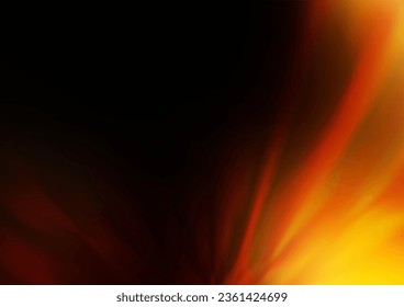 Dark Yellow, Orange vector blurred bright background. Modern geometrical abstract illustration with gradient. The background for your creative designs.