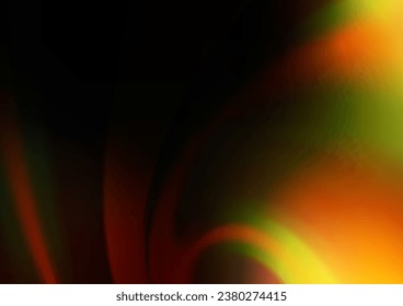 Dark Yellow, Orange vector blurred bright background. Colorful abstract illustration with gradient. A completely new template for your design.