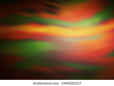 Dark Yellow, Orange vector blurred shine abstract template. A completely new color illustration in a bokeh style. The elegant pattern for brand book.