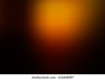 Dark Yellow, Orange vector blurred shine illustration. Brand-new pattern for your business design. Colorful background in abstract style with gradient. 