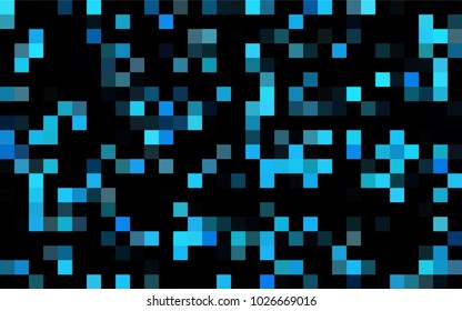Dark Yellow, Orange vector blurry rectangular background. Geometric background in square style with gradient. The pattern can be used for brand-new background.