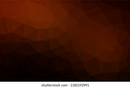 Dark Yellow, Orange vector blurry hexagon template. Brand new colored illustration in blurry style with gradient. A new texture for your design.