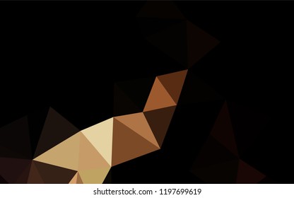 Dark Yellow, Orange vector blurry hexagon texture. Creative illustration in halftone style with gradient. The template can be used as a background for cell phones.