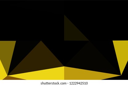 Dark Yellow, Orange vector blurry hexagon template. Colorful illustration in abstract style with gradient. Brand new design for your business.