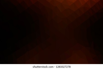 Dark Yellow, Orange vector blurry triangle texture. Glitter abstract illustration with an elegant design. Textured pattern for background.